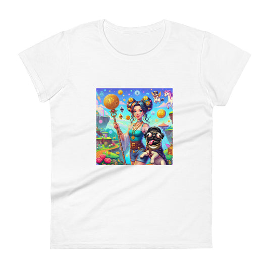 Crypto Queen $DAWG Women's short sleeve t-shirt