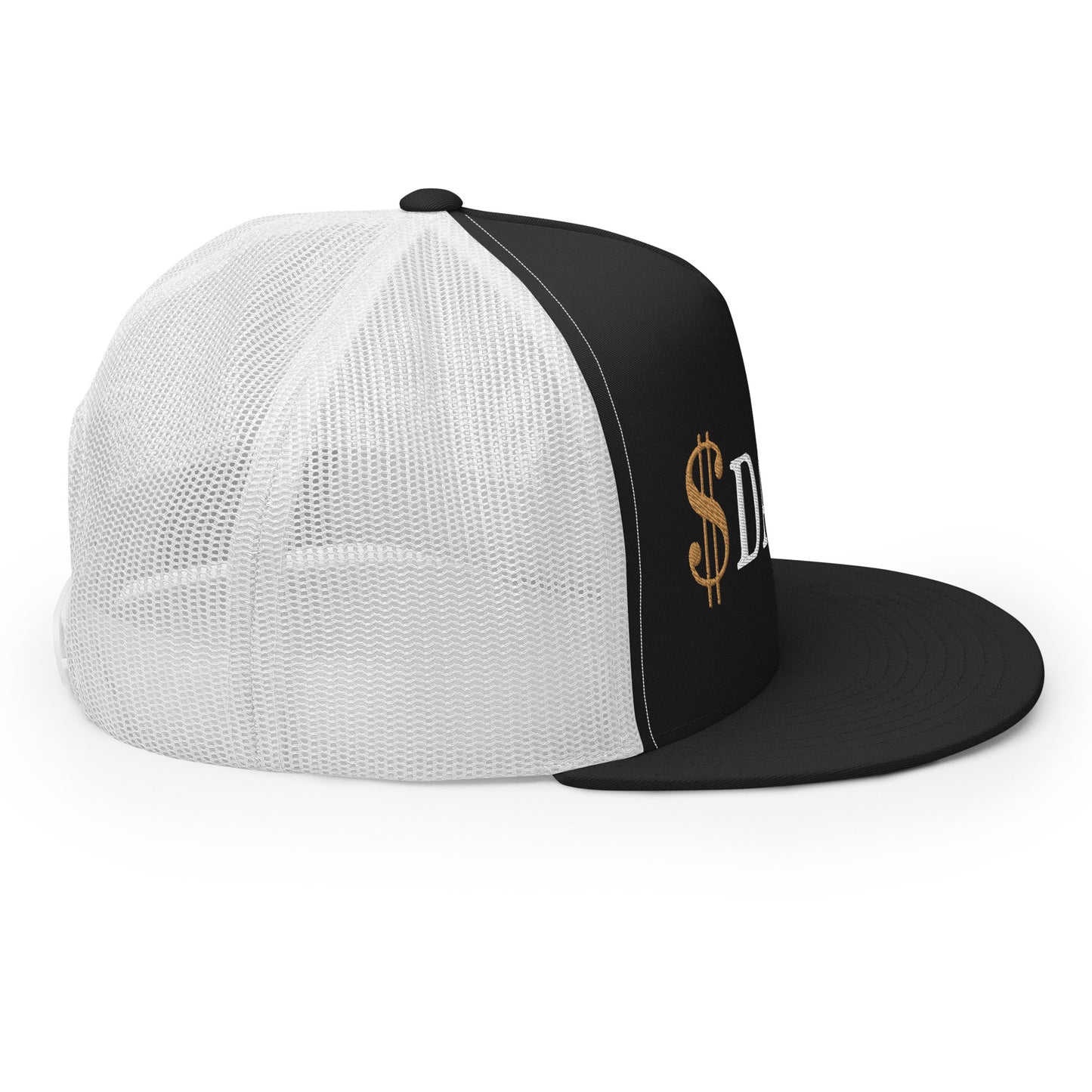 Trucker Cap Gold $ White Logo