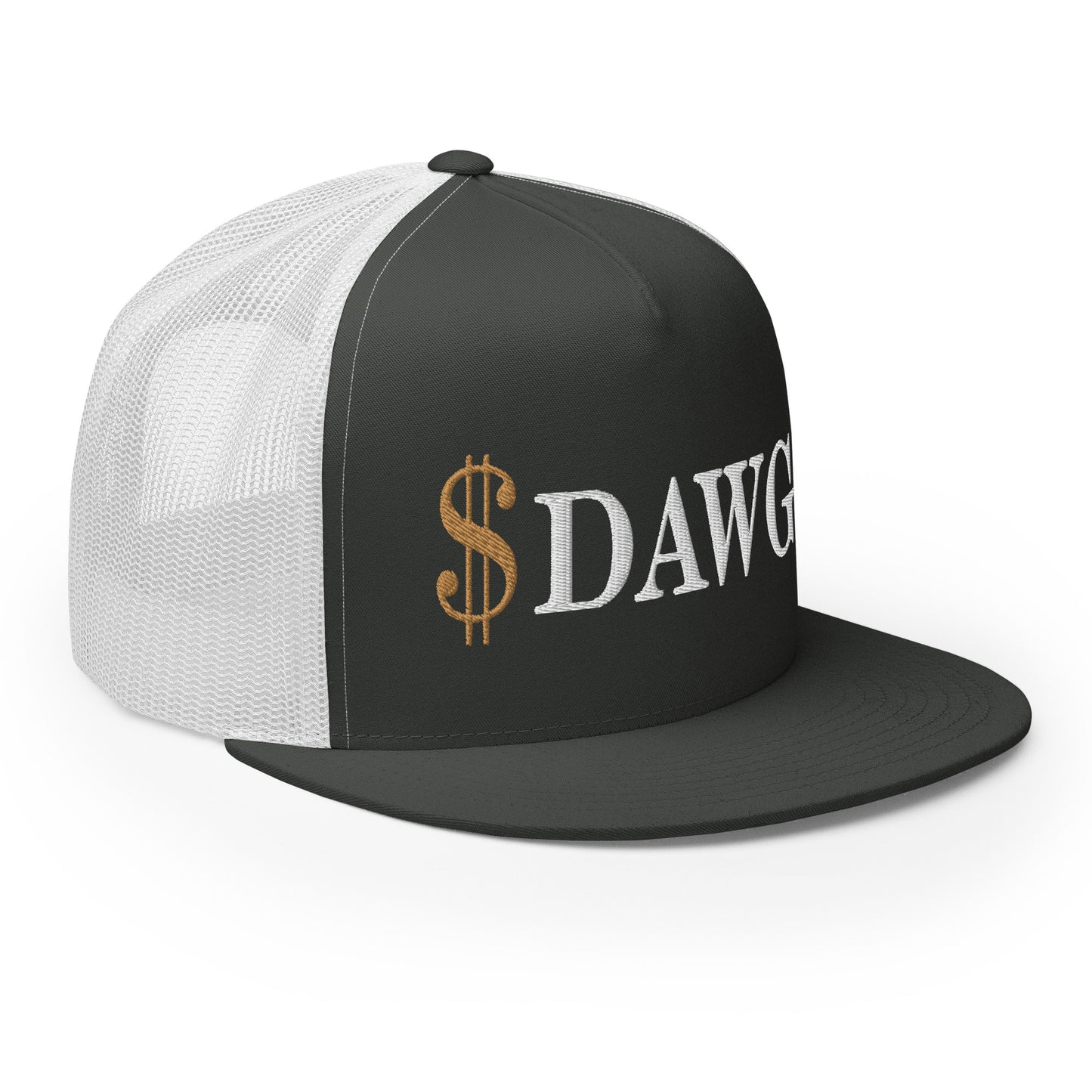 Trucker Cap Gold $ White Logo