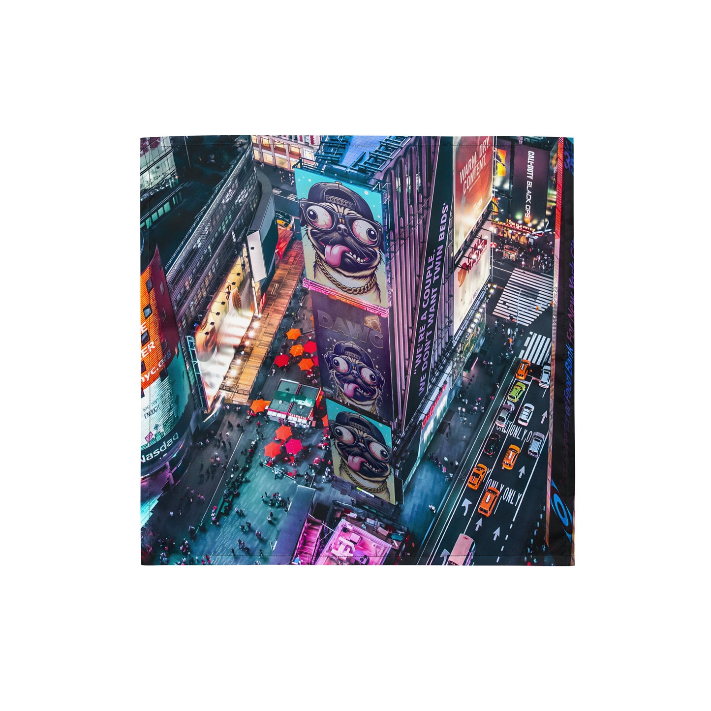 Times Square $DAWG All-over print bandana