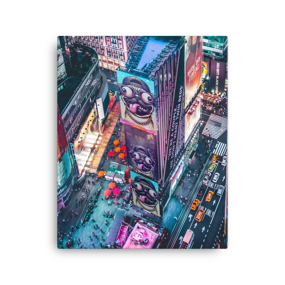 Times Square $DAWG Canvas Print