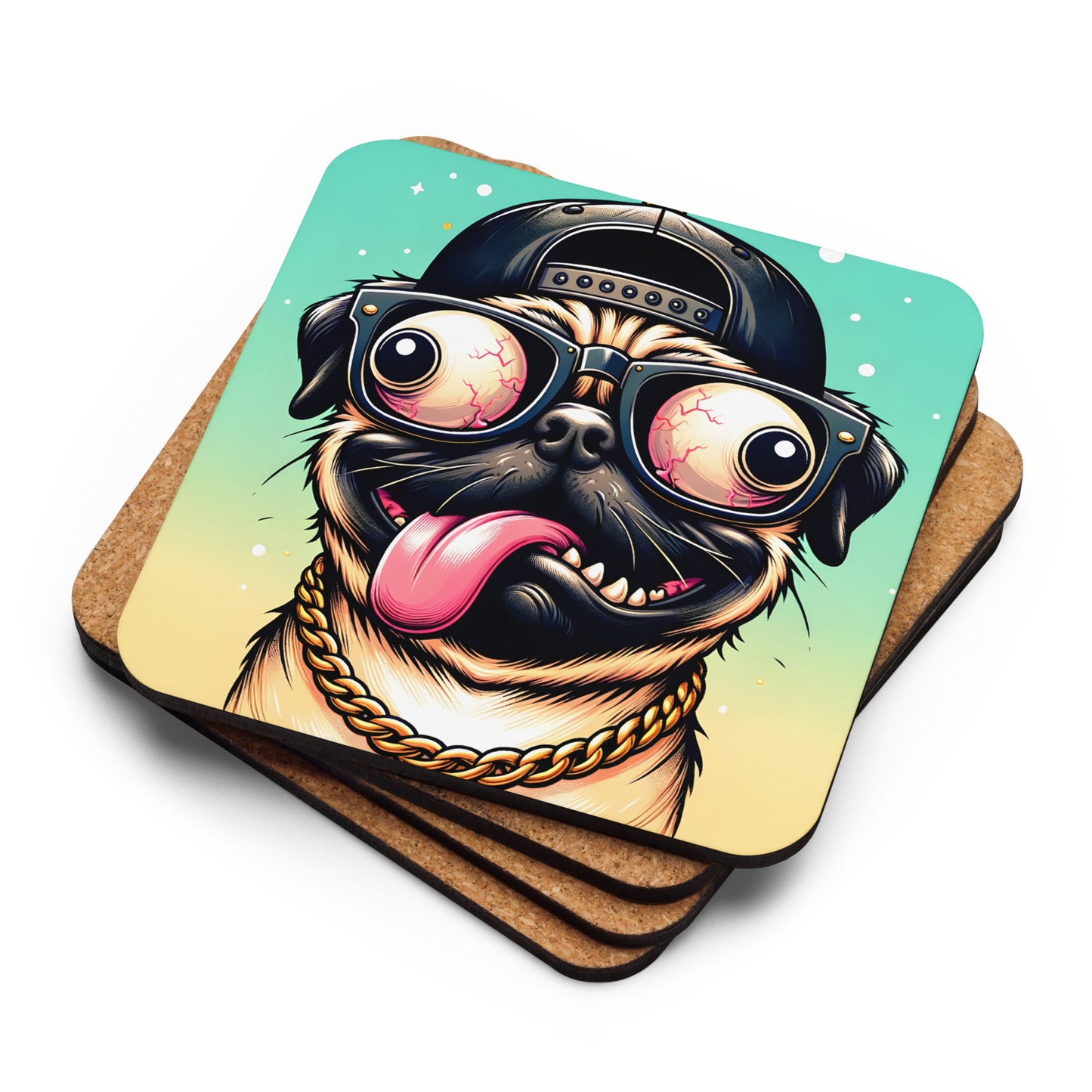 OG $DAWG Cork-back coaster