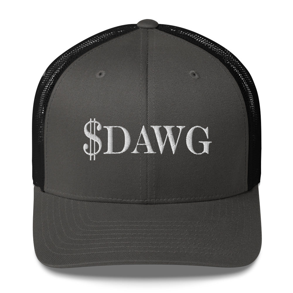 Trucker Cap White Logo Engraved