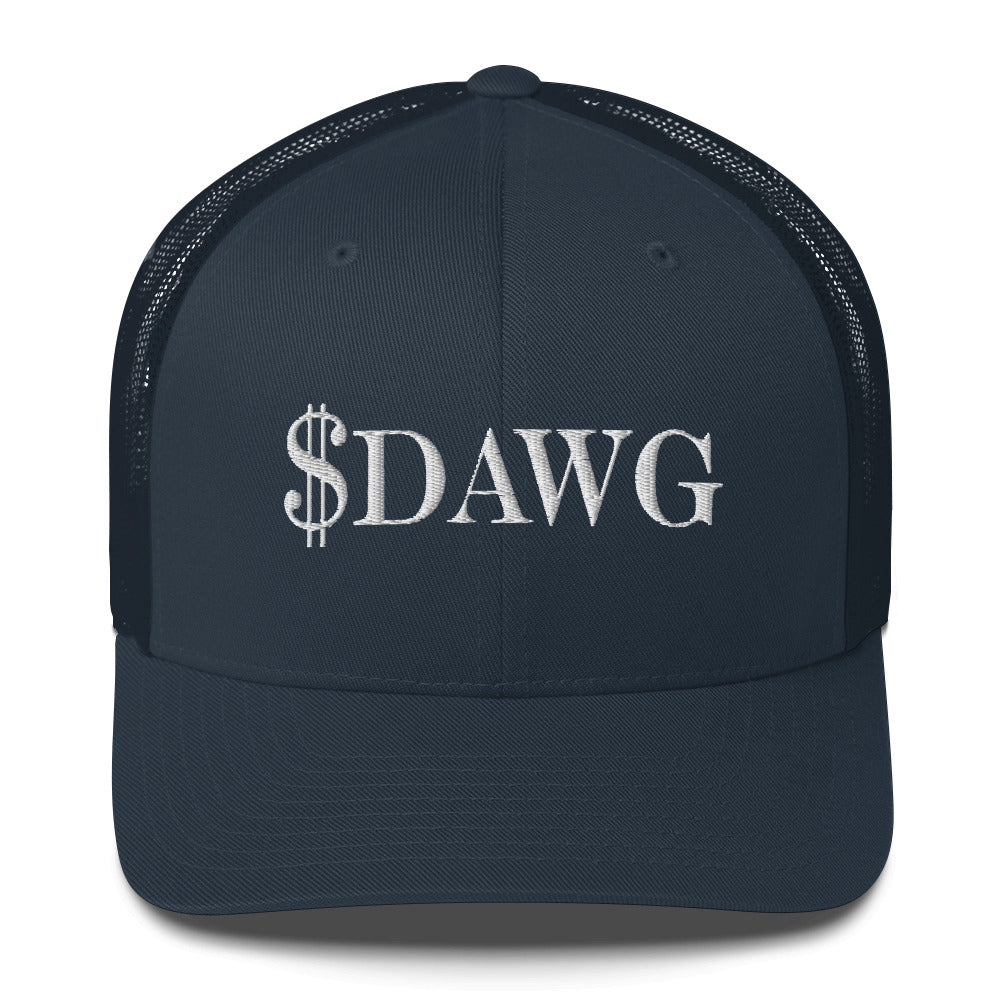 Trucker Cap White Logo Engraved