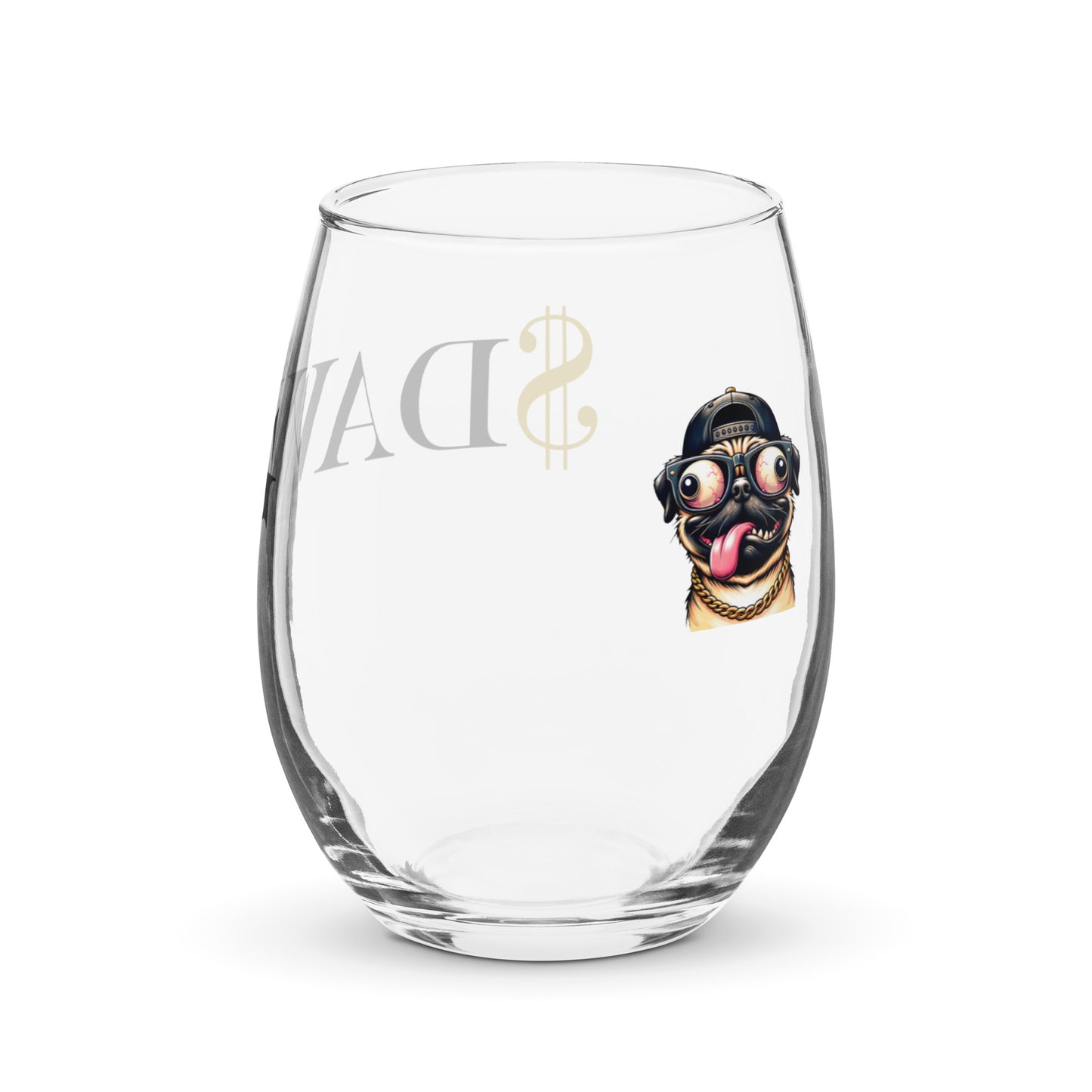 $DAWG Stemless wine glass