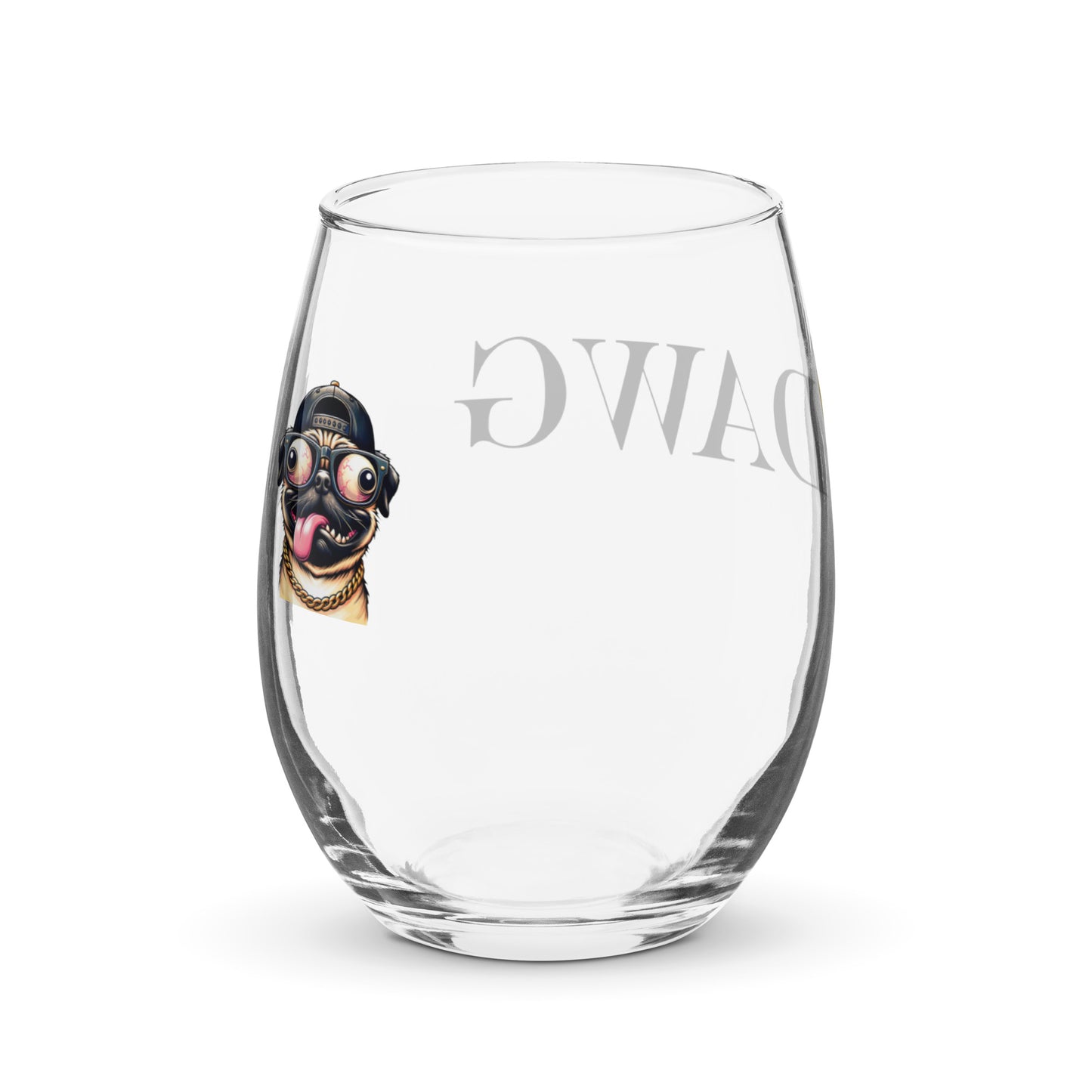 $DAWG Stemless wine glass