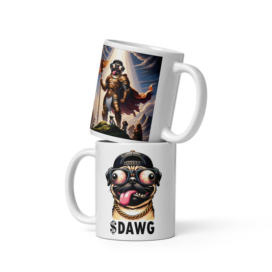 Gladiator $DAWG White mug