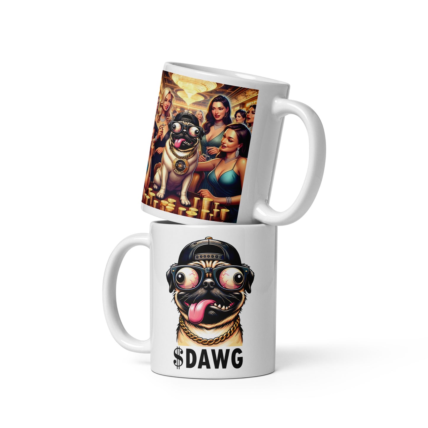 Ladies Man $DAWG White mug