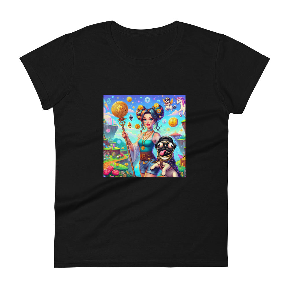 Crypto Queen $DAWG short sleeve t-shirt