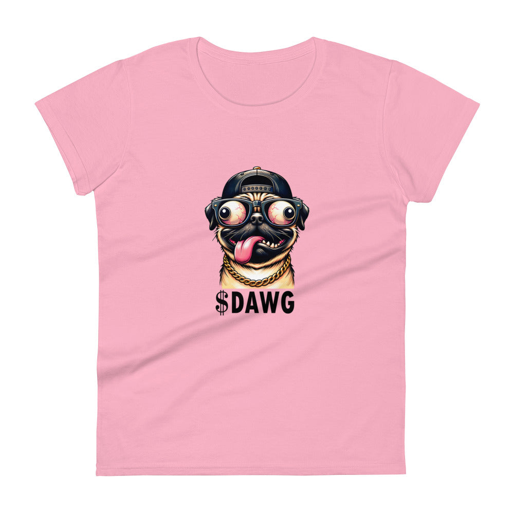 $DAWG Women's short sleeve t-shirt Black Logo