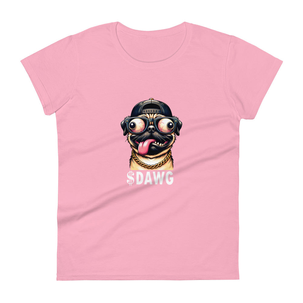 $DAWG Women's short sleeve t-shirt White Logo