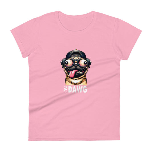 $DAWG Women's short sleeve t-shirt White Logo