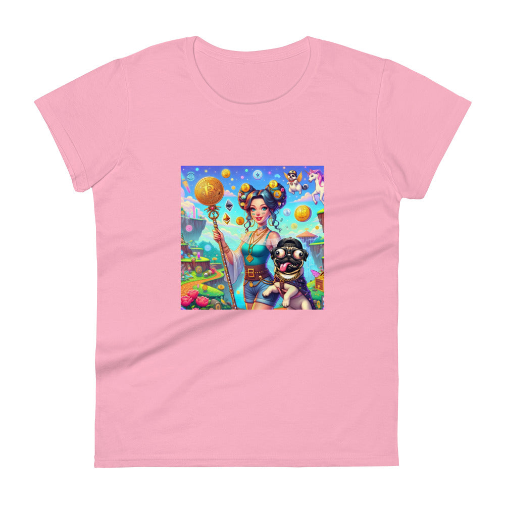 Crypto Queen $DAWG short sleeve t-shirt