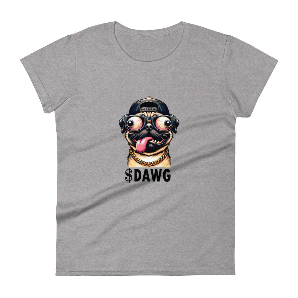 $DAWG Women's short sleeve t-shirt Black Logo