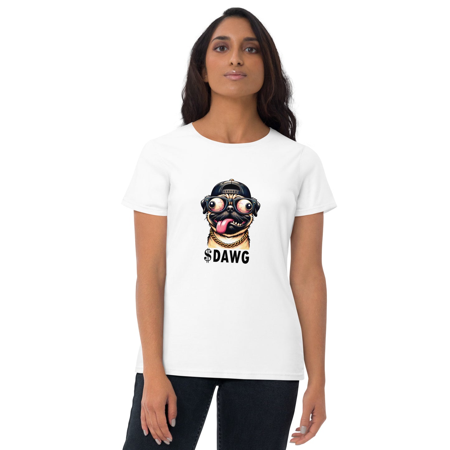 $DAWG Women's short sleeve t-shirt Black Logo