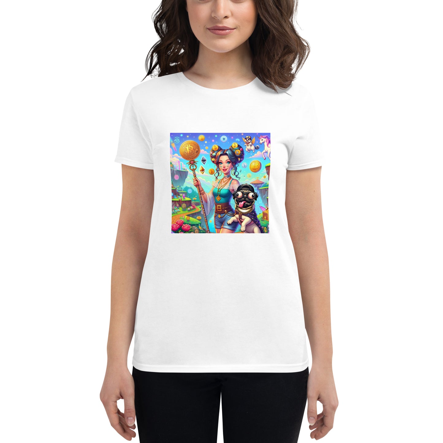 Crypto Queen $DAWG short sleeve t-shirt